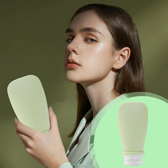 Cosmetics Sample Bottle Under $5! Yannianjz Travel Bottles Set 90ml Silicone Squeeze Bottles, Leak Proof Toiletry Containers for Shampoo Lotion, TSA Approved Travel Kit for Air Travel and Vacations