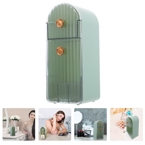 Cosmetics Storage Holder Green Lipstick Organizer for Dressing Table Storage