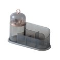 thumbnail image 1 of Cosmetics Storage Organizer, Makeup Organizer with Compartments, Sundries Container, Display Case, Desktop Storage Box for Countertop, Bedroom Gray, 1 of 9