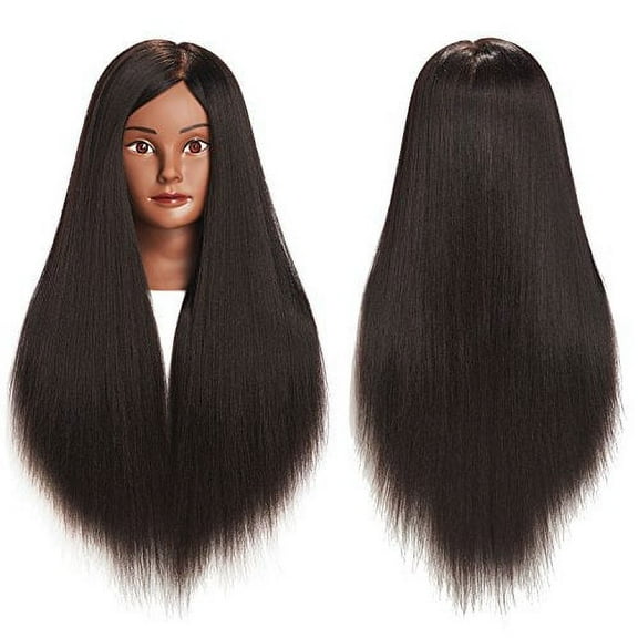 Cosmetology Mannequin Head Human Hair Hairdresser Training Doll Model Manikin
