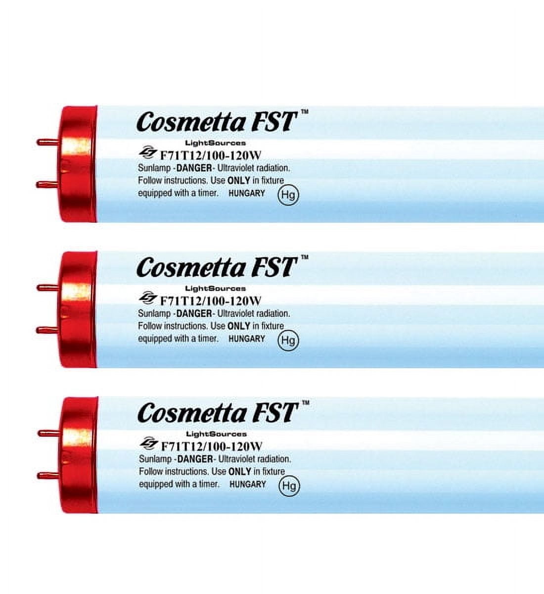 Cosmetta FST F71T12 100W Bi-Pin Full Spectrum Hybrid Tanning Lamps - UV with Red Light! - 12 Pack Box