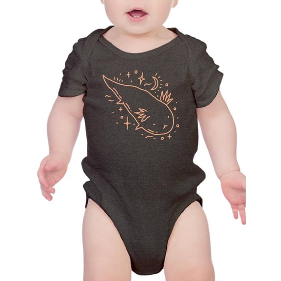 Cosmic Axolotl Sketch Bodysuit Infant -Image by Shutterstock, 24 Months