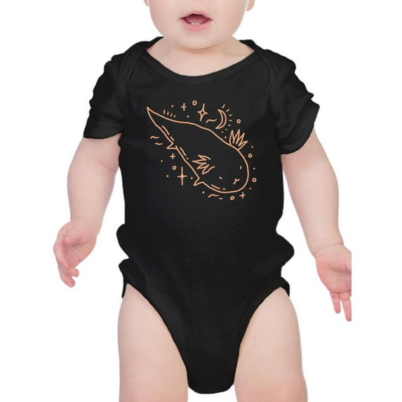 Cosmic Axolotl Sketch Bodysuit Infant -Image by Shutterstock, 6 Months