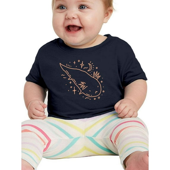 Cosmic Axolotl Sketch T-Shirt Infant -Image by Shutterstock, 24 Months