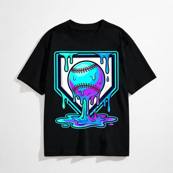 Cosmic Baseball Glow T-Shirt