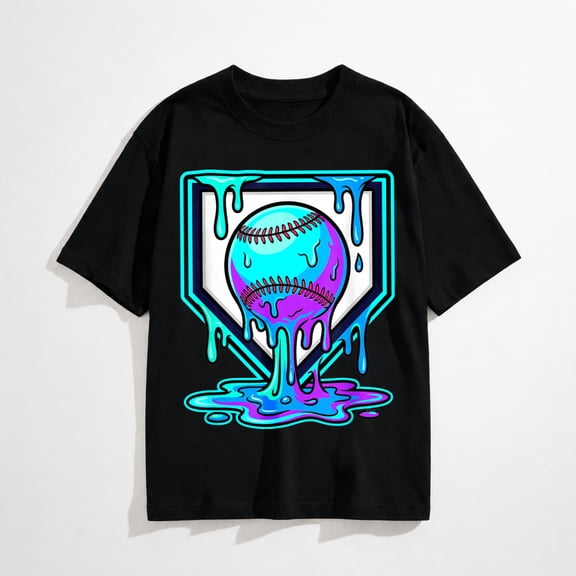 Cosmic Baseball Glow T-Shirt