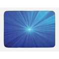 thumbnail image 1 of Cosmic Bath Mat, Futuristic Design of Energetic Sunburst Effect, Plush Bathroom Decor Mat with Non Slip Backing, 29.5" X 17.5", Azure Blue, by Ambesonne, 1 of 2