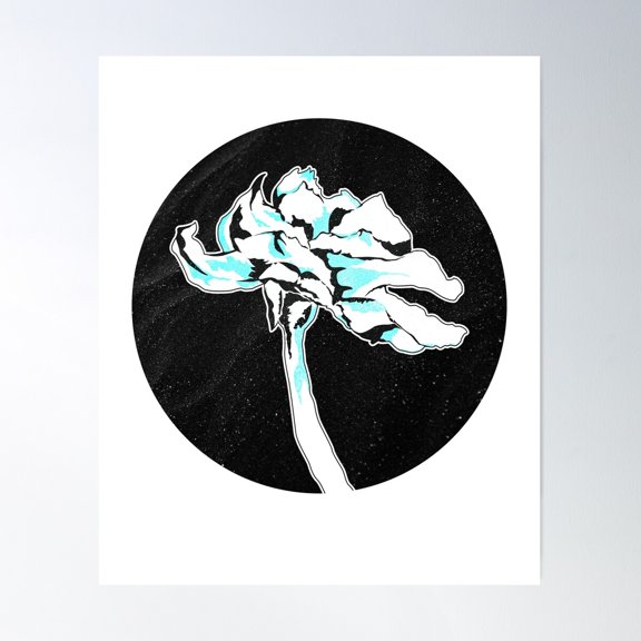 Cosmic Bloom Poster Wall Art, Modern Wall Decor For Living Room Bedroom, 8x12 UNFRAMED