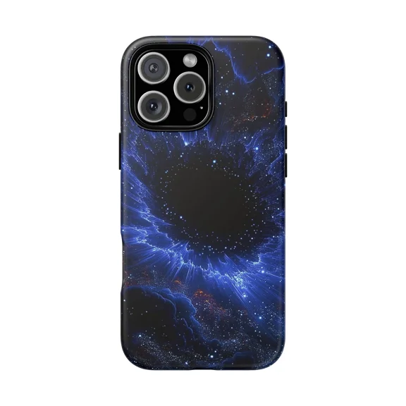 Cosmic Blue Nebula Cloud Phone Case for iPhone 17 through 11 Pro Max