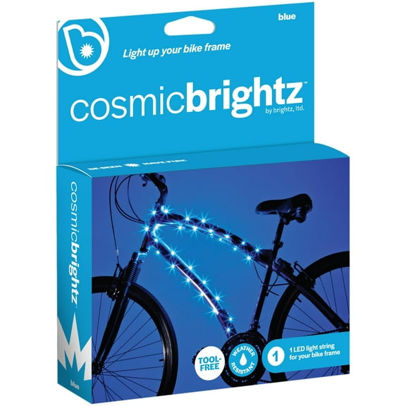 Brightz CosmicBrightz LED Bike Frame Lights, 6.5 ft Rope Light, Blue