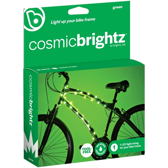 Brightz CosmicBrightz LED Bike Frame Lights, 6.5 ft Rope Light, Green