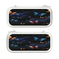 thumbnail image 1 of Cosmic Butterfly (2), Carrying Case For Nintendo Switch & OLED Version, Eva Lightweight Shockproof Protective Pouch Case for Game Console & Accessories with 10 Game Card Slot & Wristband, White, 1 of 6
