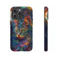 thumbnail image 1 of Cosmic Cat Mandala Abstract Galaxy Inspired Protective Cover for 11 12 13 14 15 16 Pro Max, 1 of 2