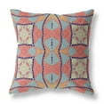 thumbnail image 1 of Cosmic Circle Sprays Indoor/Outdoor Pillow in Red Orange Indigo 16x16, 1 of 5
