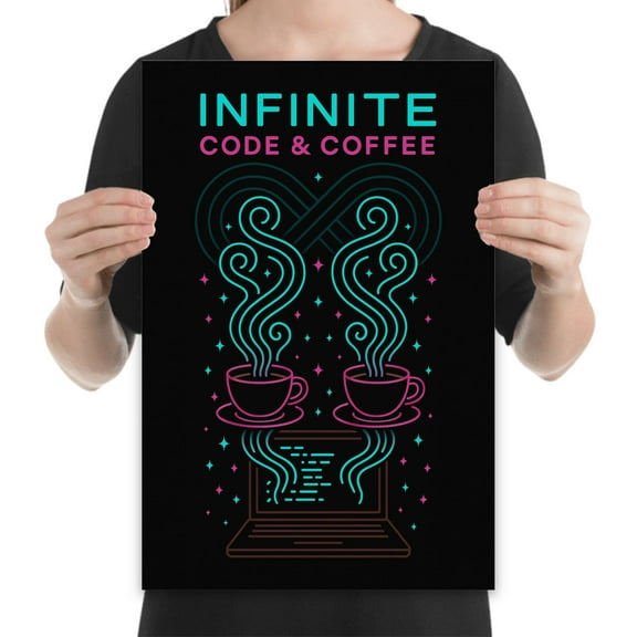 Cosmic Code Art - Developer Wall Decor - 13x19 Poster Print - Tech Office