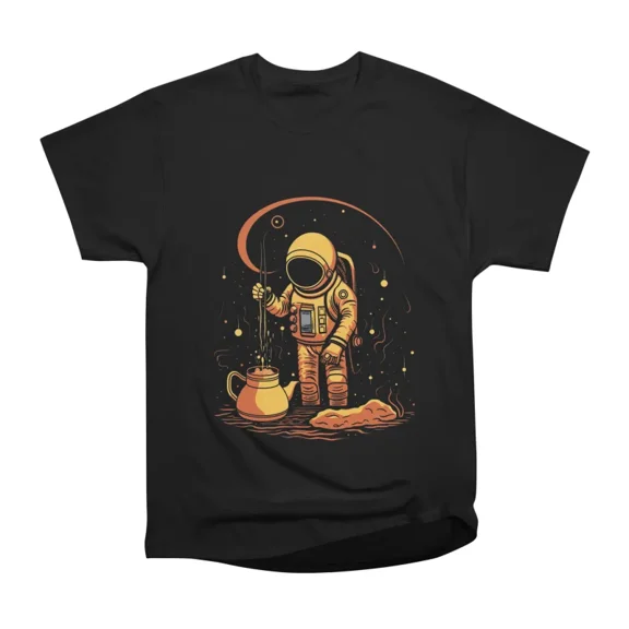Cosmic Coffee Brew T-Shirt Tee Gift For Him Merch For Her Apparel For Friend