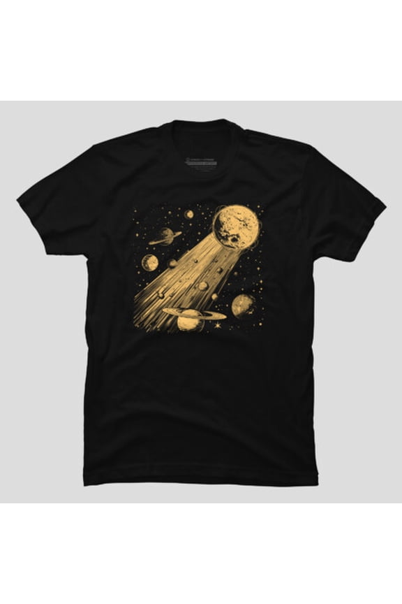 Cosmic Comedy Eclipse Funny Space Graphic T-shirt M2982612, Up to Size 5XL