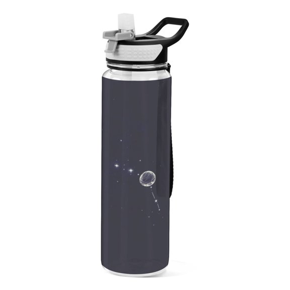 Cosmic Constellations 1000ml Tritan Sport Bottle Straw LeakProof Food-Grade Portable Wide Handle