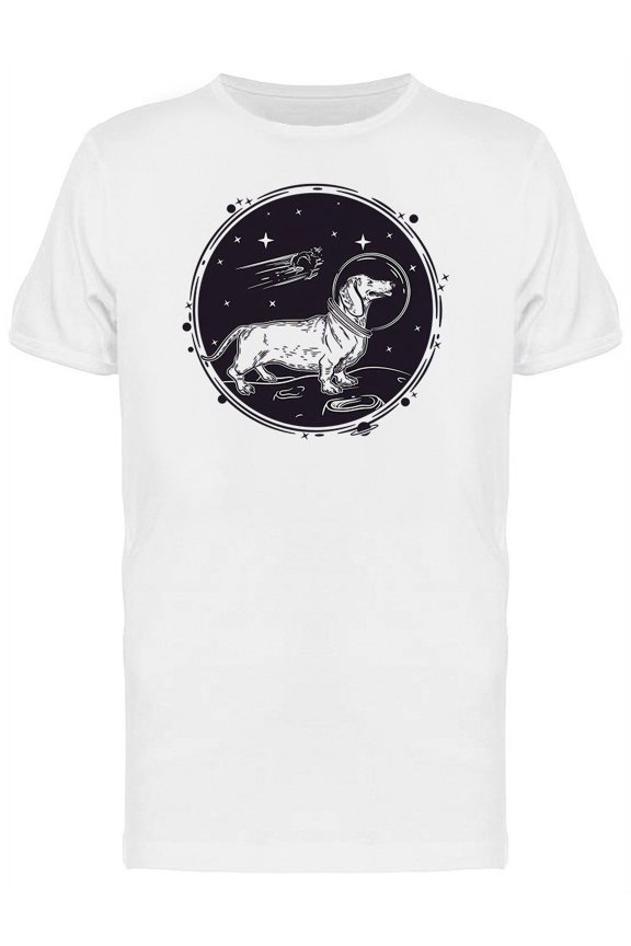Cosmic Dachshund T-Shirt Men -Image by Shutterstock, Male XX-Large