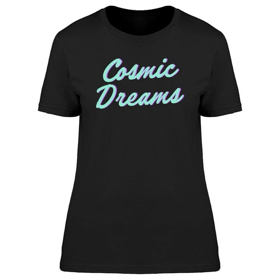 Cosmic Dreams Baby Blue T-Shirt Women -Image by Shutterstock, Female Medium