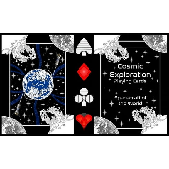 Cosmic Exploration Blue Playing Cards (Space-X) by Jon Ramer & Nick Stevens