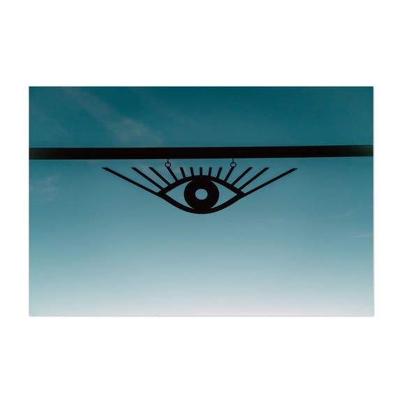 Cosmic Eye - Marfa Texas Photography Abstract Silhouette Minimalist Geometric Modern Art Mystical Unframed Wall Art Print 8 x 12 inches
