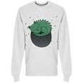 thumbnail image 1 of Cosmic Finger Cat In Space Sweatshirt Men -Image by Shutterstock, Male x-Large, 1 of 2