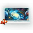 thumbnail image 1 of Cosmic Galactic Vortex Reptile Habitat Background, Space Parallel Space Themed Terrarium Background, Cool Aquarium Background with 10 EVA Double-Sided Tape, 60X24IN, 1 of 5