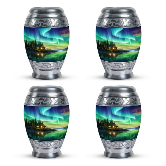 Cosmic Galaxy Cremation Urns For Adults - Cremation Urn Human Ashes - Urns For Ashes Adult Male - Funeral Urns For Adult Ashes Men - Human Remains Urn - Mini Urns For Human Ashes Set(Size-3inch,4pcs)