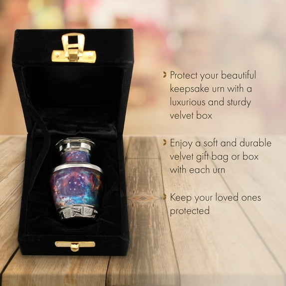 Cosmic Galaxy Urns for Cremation Ashes Large Urn XL or Small Keepsake Urns for Human Ashes & Urns for Human Ashes for Home or Burial Small Urns for Human Ashes Set of 4