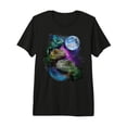 thumbnail image 1 of Cosmic Iguana Lizard Design T-Shirt for Animal Lovers - Funny Reptile Graphic Tee, 1 of 5