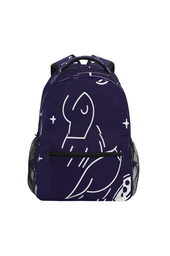 Cosmic Journey Stylish Large Backpack 15L Self-Standing Durable Twill for School, Office and Travel Use