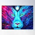 thumbnail image 1 of Cosmic Lion Poster Wall Art, Modern Wall Decor For Living Room Bedroom, 8x12 UNFRAMED, 1 of 2