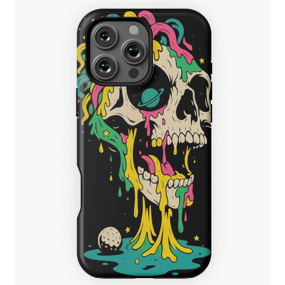 Cosmic Melt Drip Into the Unknown GA6706 Phone Case for iPhone 11 to 17 Pro Max