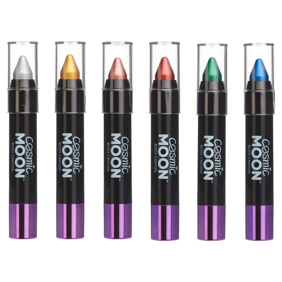 Cosmic Moon - Metallic Body Crayons - Set of 6