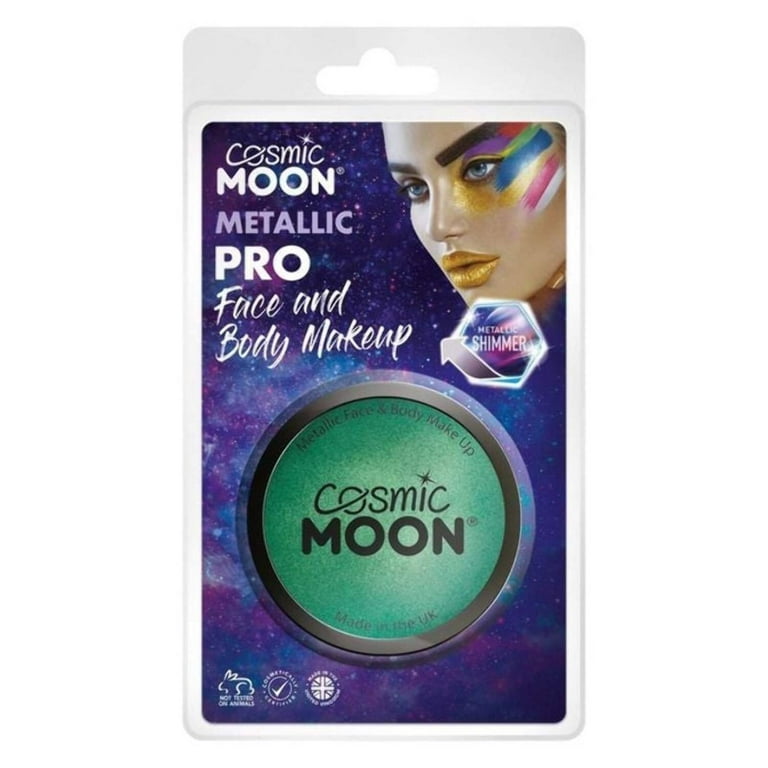 Cosmic Moon Metallic Pro Face Paint Cake Pots Clamshell 36g Costume Make Up Cosmic Moon Metallic Pro Face Paint Cake Pots Clamshell 36g Costume Make Up