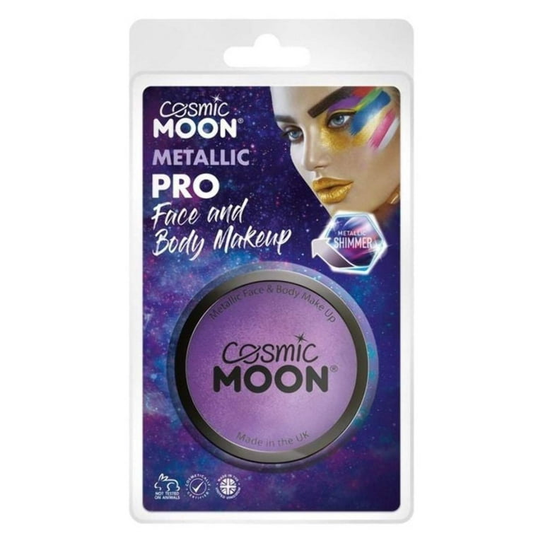 Cosmic Moon Metallic Pro Face Paint Cake Pots Clamshell 36g Costume Make Up Cosmic Moon Metallic Pro Face Paint Cake Pots Clamshell 36g Costume Make Up