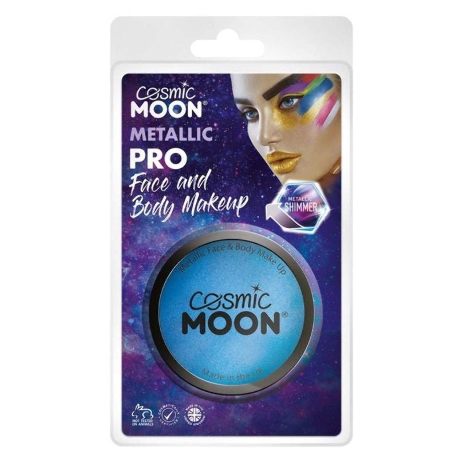 Cosmic Moon Metallic Face & Body Paint Clamshell, 12ml Costume Make Up Cosmic Moon Metallic Face & Body Paint Clamshell, 12ml Costume Make Up