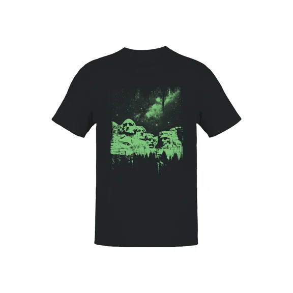 Cosmic Mount Rushmore Nightscape Galaxy Space USA Landmark Unisex T-Shirt, up to size 5XL