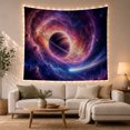 thumbnail image 1 of Cosmic Nebula & Ringed Planet in Swirling Vortex, Mystical Celestial for Space Lovers, Astronomy Wall Art, Housewarming Gift Tapestry Wall Hanging for Bedroom, Living Room and Dorm, 1 of 7