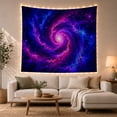 thumbnail image 1 of Cosmic Nebula Spiral Against a Starry Deep Blue Background Majestic Celestial for Space Enthusiasts, Celestial Art Print Christmas Gift Tapestry Wall Hanging for Bedroom and Living Room, 1 of 7