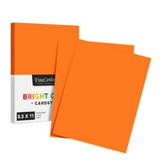 Premium Color Card Stock Paper - 65 Lb Cover Cardstock - 50 Sheets per Pack 8.5 x 11, Orange