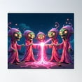 thumbnail image 1 of Cosmic Pajama Cult Poster Wall Art, Modern Wall Decor For Living Room Bedroom, 16x24 UNFRAMED, 1 of 3