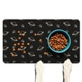 thumbnail image 1 of Cosmic Pet Food Mat - Waterproof Dog Feeding Mat with Planet & Star Design - Non-Slip Absorbent Dog Bowl Mat - Multi-Layer Structure for Floor Protection (Moon and Stars), 1 of 3