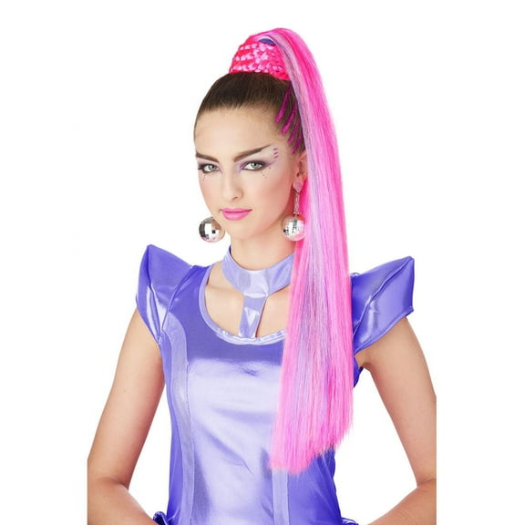 Cosmic Pink and Purple Ponytail by California Costumes 70726