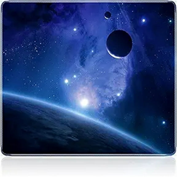 Cosmic Planet Theme Mouse Pad Small 8.3 x 10.2in, Soft Comfortable Supportive Mouse Pad, Smooth Fabric for Excellent Maneuverability, Durable Material Anti-Aging & Anti-Abrasion,for Gaming, Office