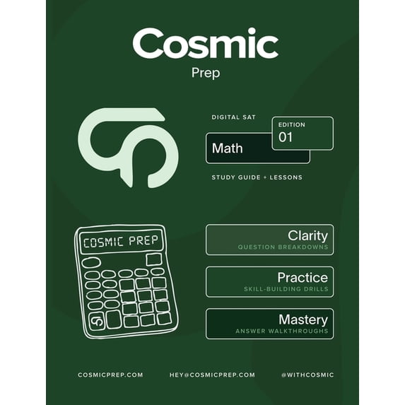 Cosmic Prep Digital SAT Math Study Guide, (Paperback)