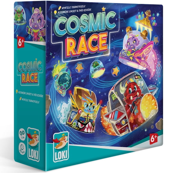 Cosmic Race - Space Racing Card Game, Kids & Family, Ages 6+, 1-4 Players, 20 Min