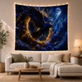 thumbnail image 1 of Cosmic Raven in Swirling Nebula, Mystical Fantasy Art for Dark Art Lovers, Wildlife Wall Art Halloween Gift Tapestry Wall Hanging for Bedroom, Living Room and Dorm, 1 of 7