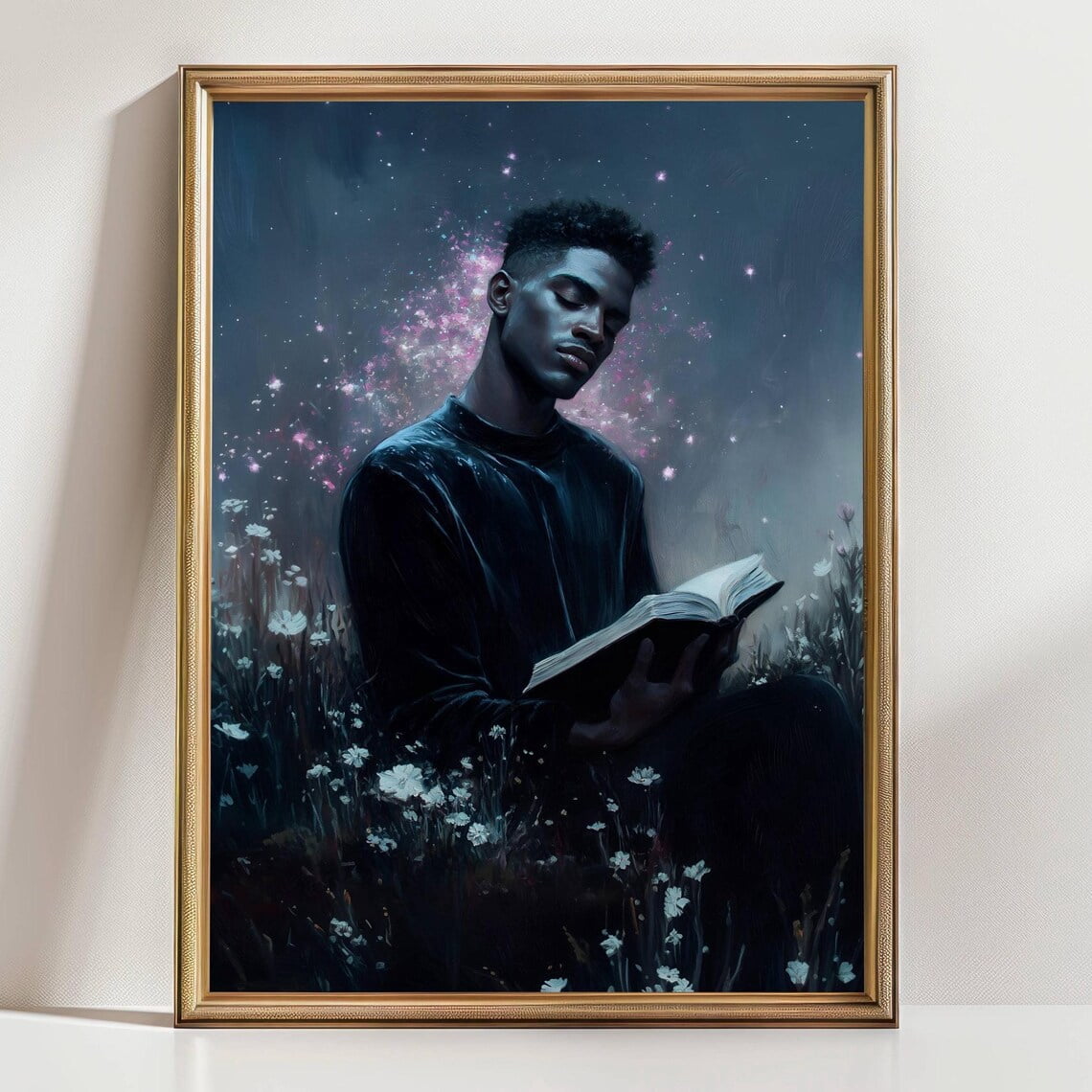 Readed R Cosmic Reader Poster, Book Lover Wall Art - Walmart.com